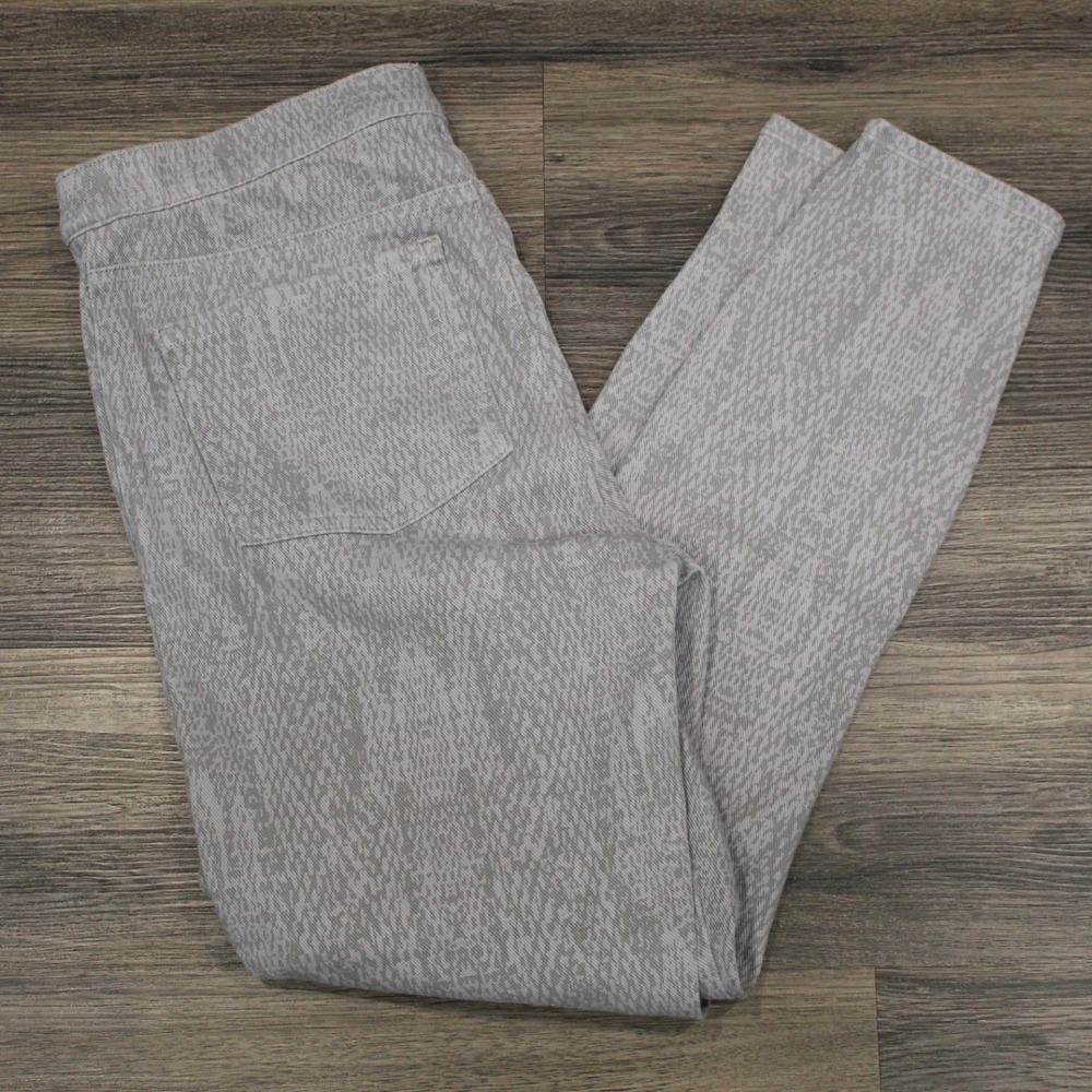 SPANX By‎ Sara Blakely Gray Snake Print Stretchy Pull On Pants LG